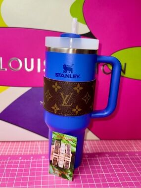 🩷💙 Monogram Yeti or Stanley Cup Sleeve Rambler Sleeve Handmade custom